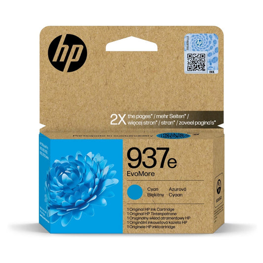 HP 937E EVOMORE CYAN ORIGINAL INK CARTRIDGE HP