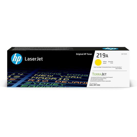 HP 219A Yellow Original Laserjet Toner Cartridge Page Yield 1200 P/N W2192A