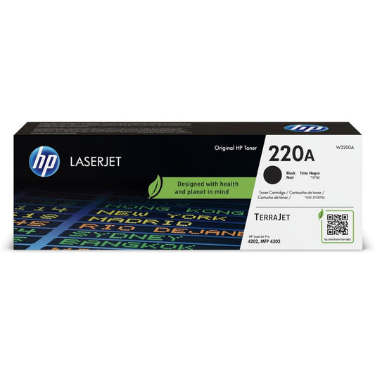 HP 220A Black Original Laserjet Toner Cartridge Page Yield 2000 (P/N W2200A)