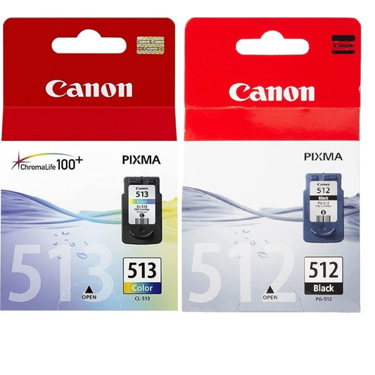 Canon Original PG-512 Black CL-513 Colour Bundle