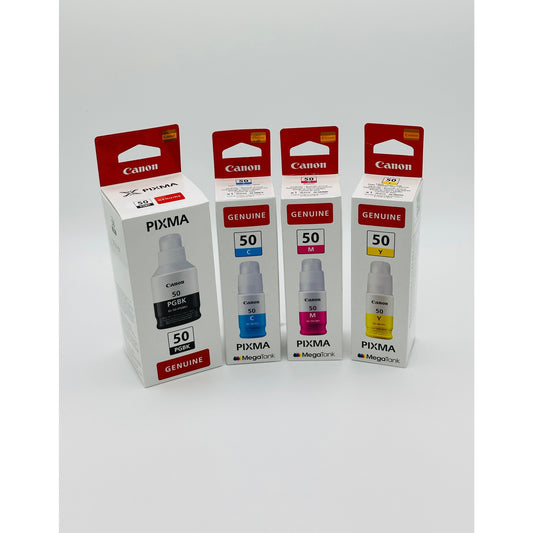 Canon GI-50 Smart Ink Bundle - Black, Cyan, Yellow, Magenta