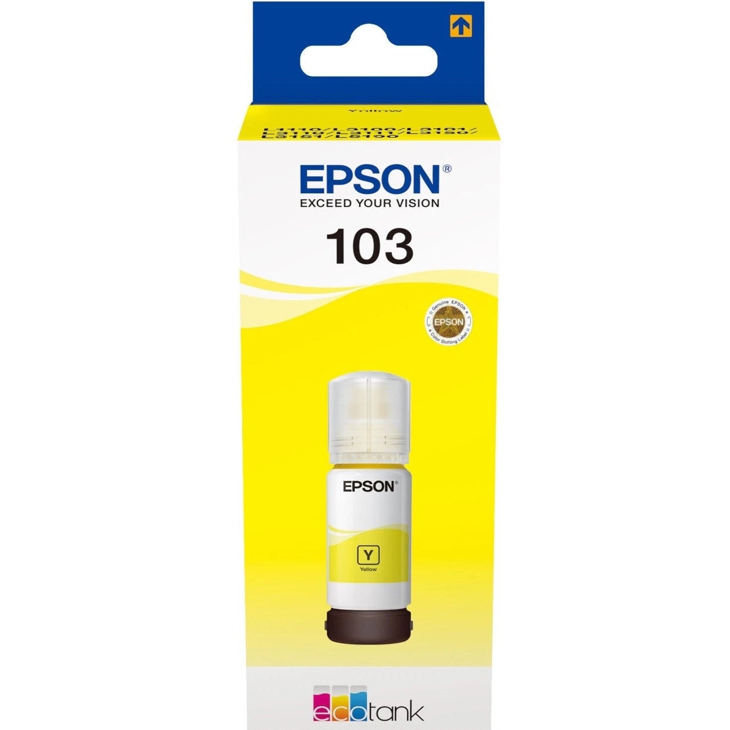 Epson 103 Yellow Ink Bottle - C13T00S44A10