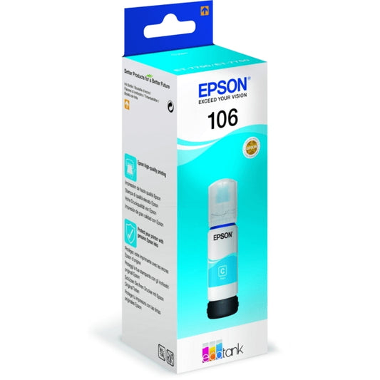 Epson 106 Cyan Ink Bottle - C13T00R240