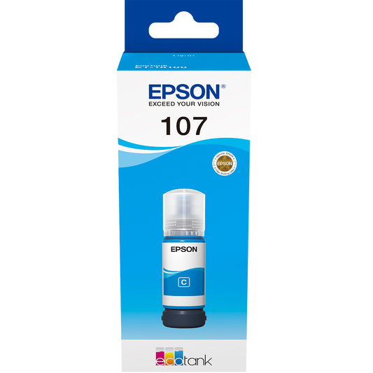 Epson 107 Cyan Ink Bottle - C13T09B240