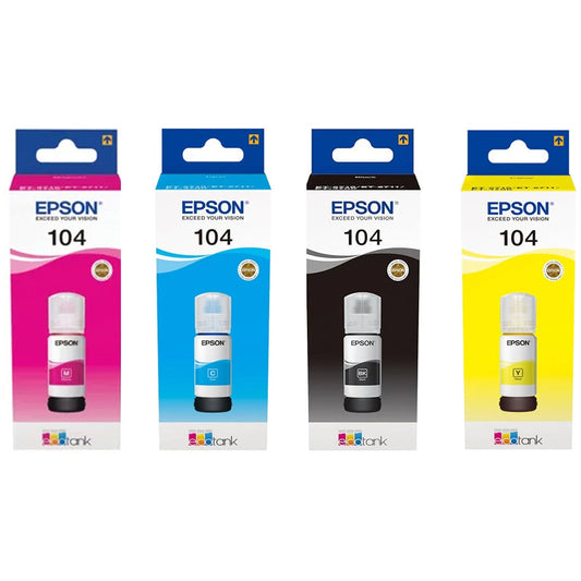 Epson 104 Ecotank Genuine Multipack Ink Bottles - C13T00P640