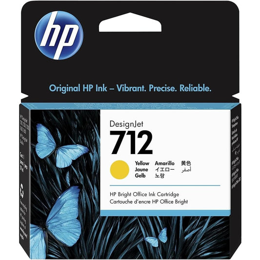 HP 712 29-ML Yellow Designjet Ink Cartridge