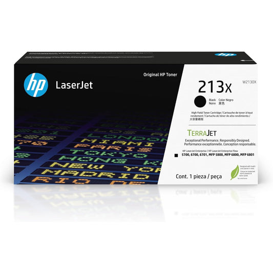 HP 213X Black Original Toner Cartridge - W2130X