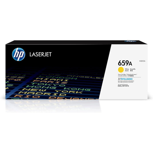 HP 659A Original LaserJet Toner Cartridge, Yellow, Single Pack