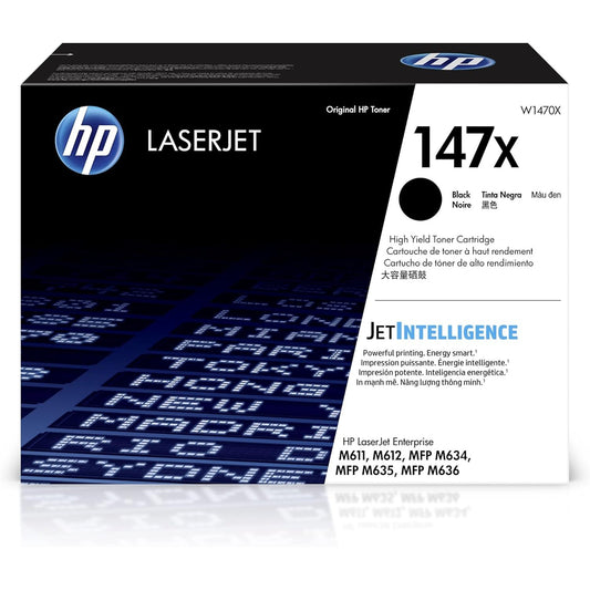 HP 147X High Yield Original LaserJet Toner Cartridge, Black, Single Pack - W1470X