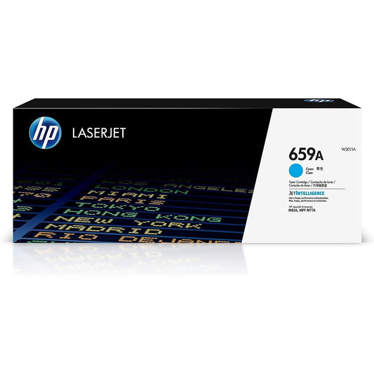 HP 659A Original LaserJet Toner Cartridge, Cyan, Single Pack