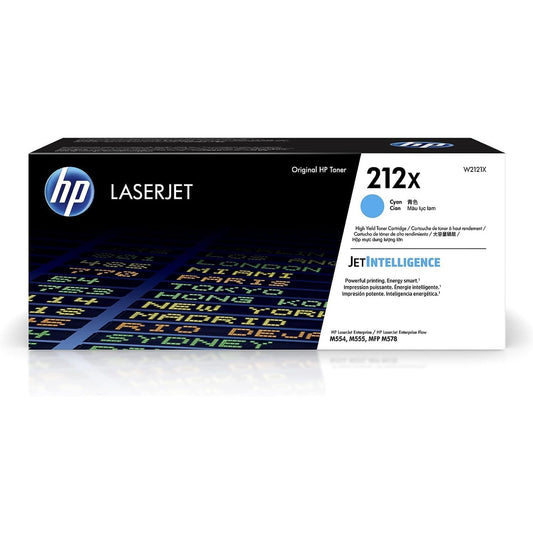 HP 212X High Yield Original LaserJet Toner Cartridge, Cyan, Single Pack - W2121X