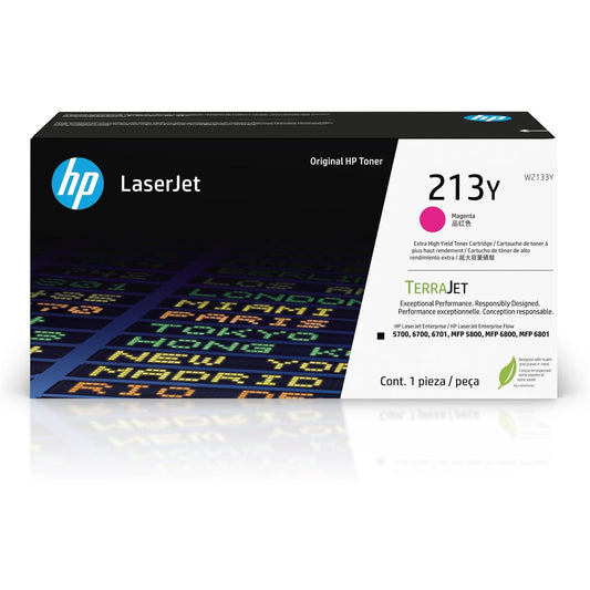 HP 213Y Extra High Yield Magenta Original LaserJet Toner Cartridge - W2133Y