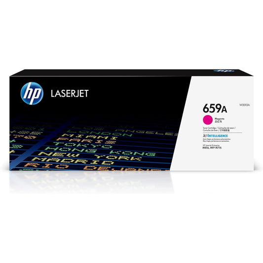 HP 659A Original LaserJet Toner Cartridge, Magenta, Single Pack