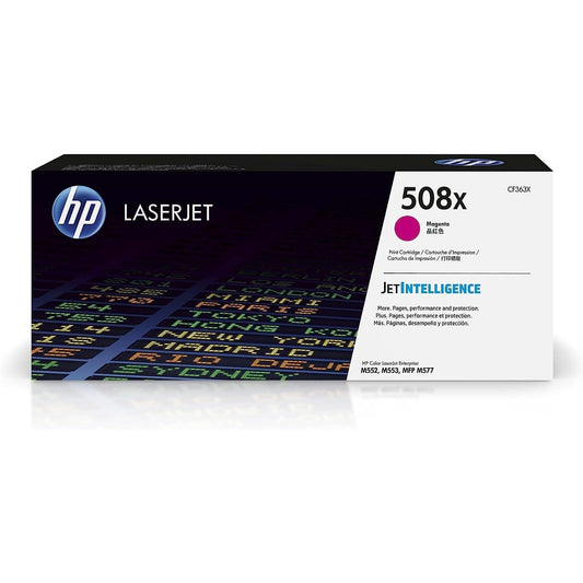 HP 508X High Yield Original LaserJet Toner Cartridge, Magenta, Single Pack