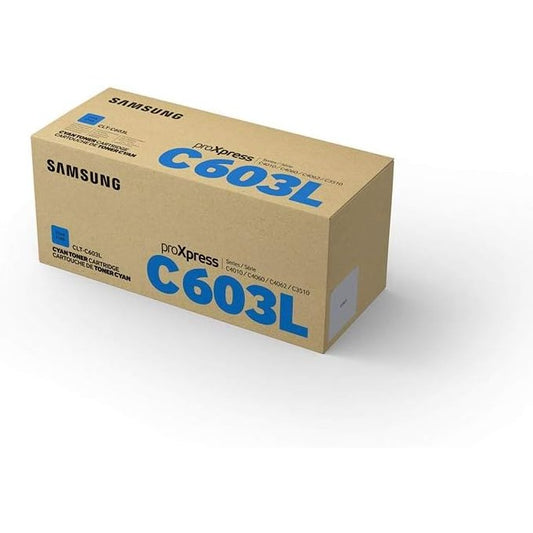 HP Samsung SU080A CLT-C603L High Yield Toner Cartridge, Cyan, Pack of 1