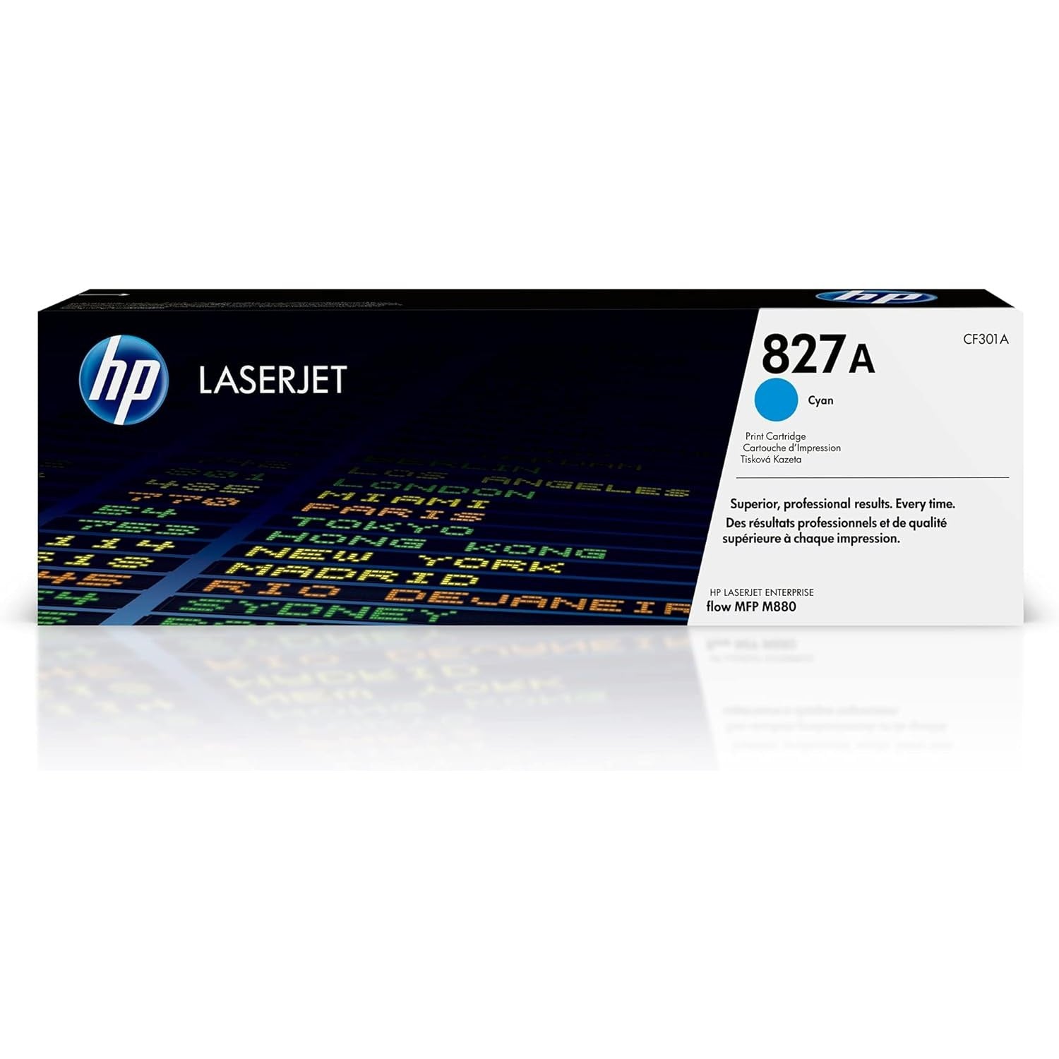 HP 827A Original LaserJet Toner Cartridge, Cyan, Single Pack