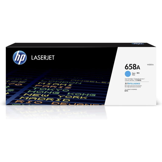 HP 658A LaserJet Cyan Toner Cartridge