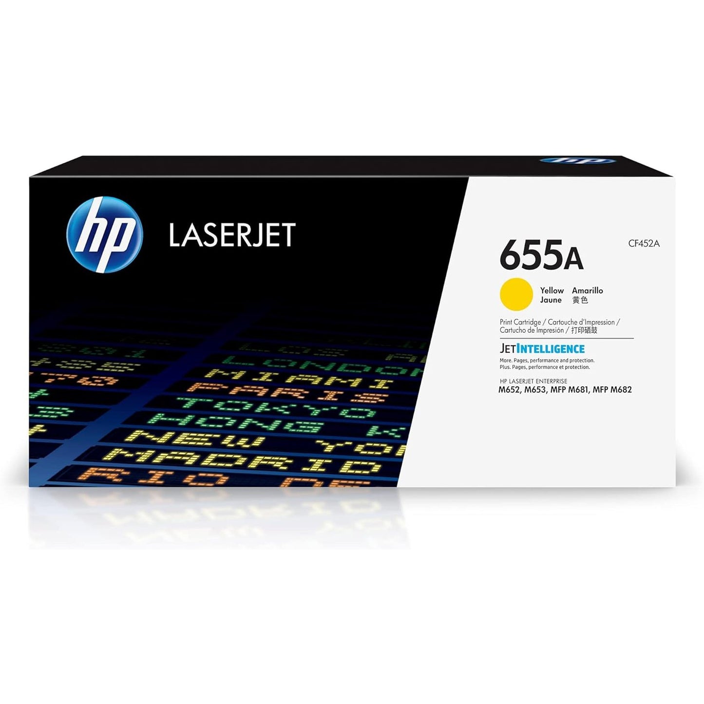 HP 655A Yellow LaserJet Toner Cartridge for Enterprise