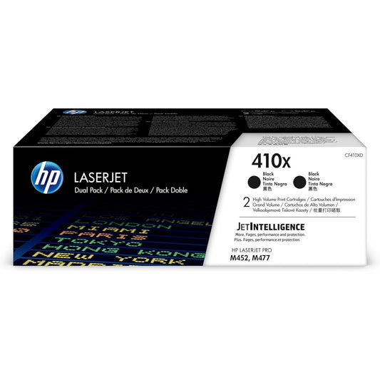 HP 410X 2-Pack High Yield Black Laserjet Toner Cartridge