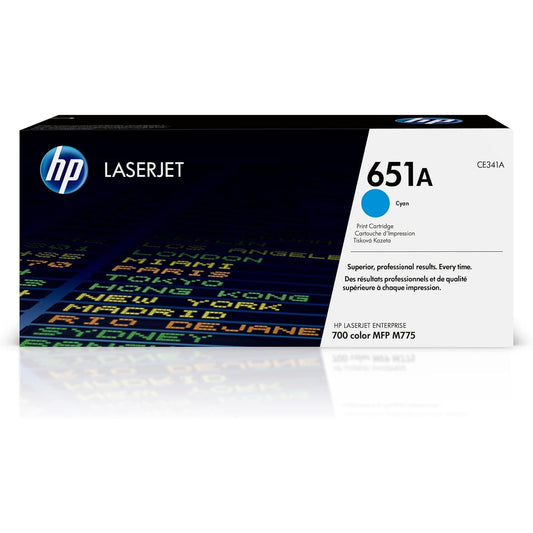 HP 651A Cyan LaserJet Toner Cartridge Single Pack