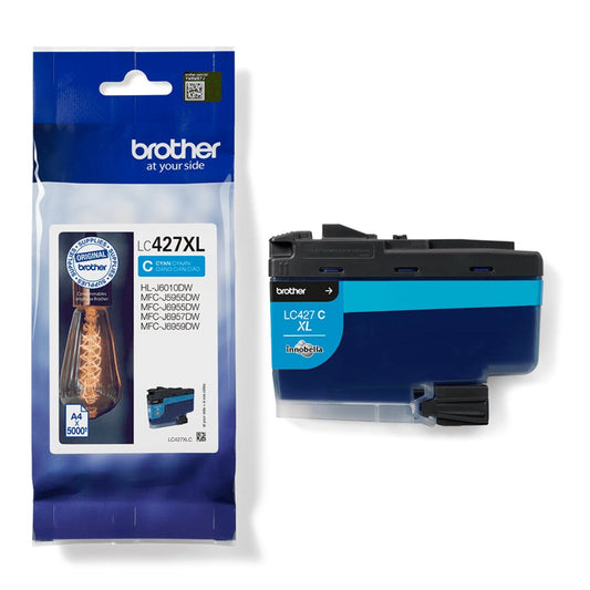 Brother LC427XLBK Cyan High Capacity Ink Cartridge - LC427XLC