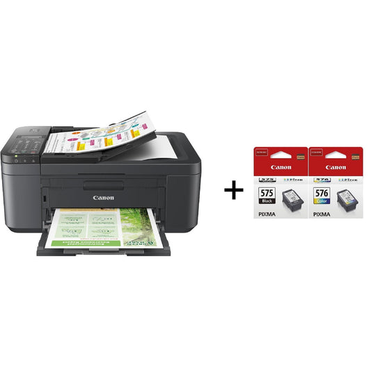 Canon Pixma TR4755i All in one printer & PG-575 / CL-576 ink Bundle