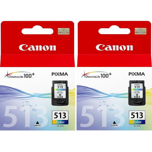 Canon CL-513 Colour Printer Ink Cartridge 2 pack - 2971B001