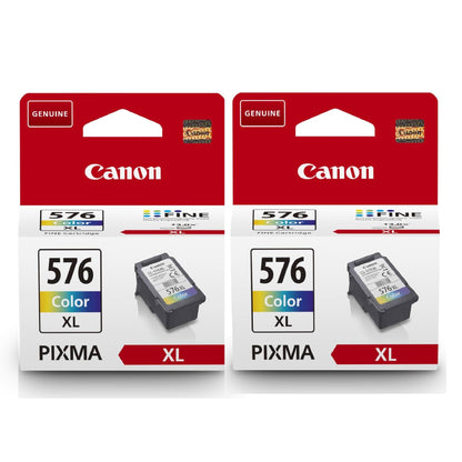 Canon CL-576XL Colour Printer Ink Cartridge 2 pack - 5441C001