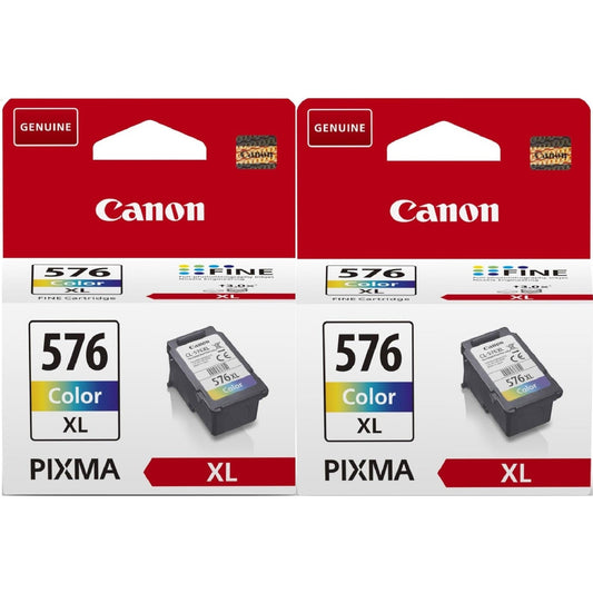 Canon CL-576XL Colour Printer Ink Cartridge 2 pack - 5441C001