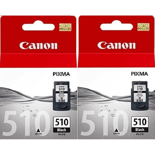 Canon PG-510 Black Printer Ink Cartridge 2 pack - 2970B001