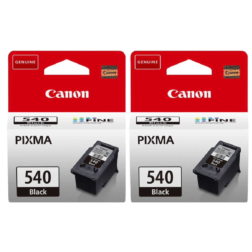 Canon PG-540 Black Printer Ink Cartridge 2pack - 5225B001