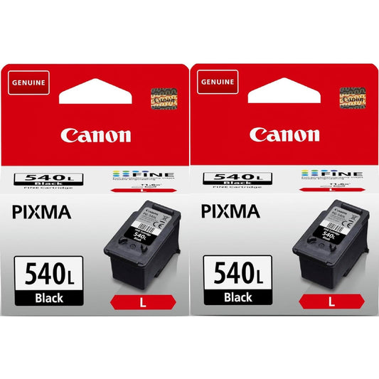 Canon PG-540L LARGE Black Printer Ink Cartridge 2 pack - 5224B001
