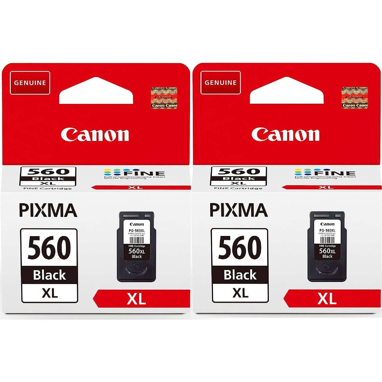 Canon PG-560XL Black Printer Ink Cartridge 2 pack - 3712C001