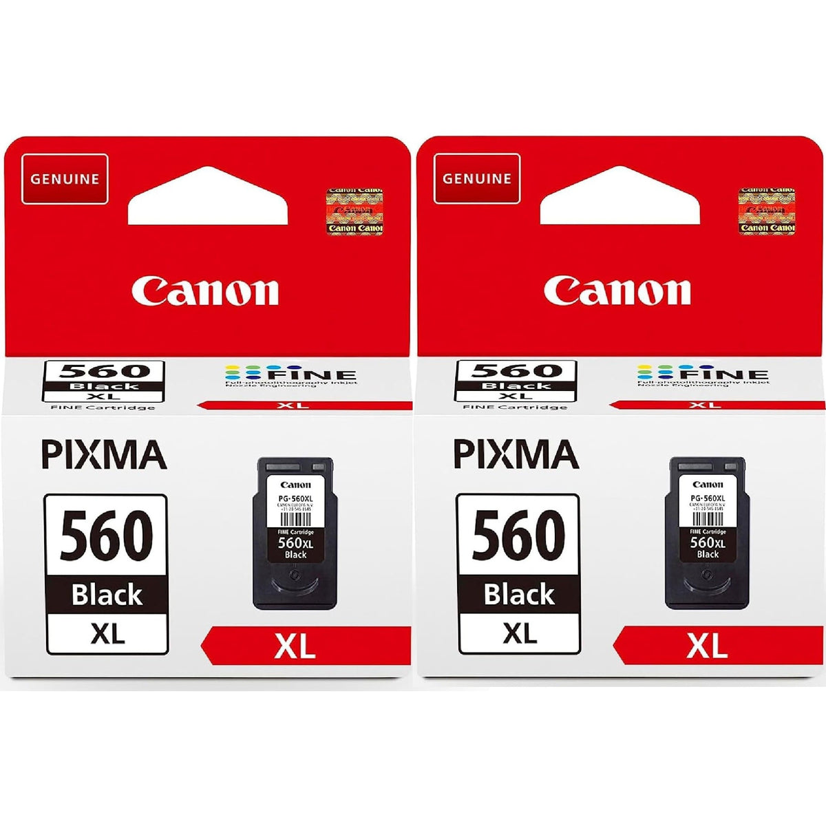 Canon PG-560XL Black Printer Ink Cartridge 2 pack - 3712C001