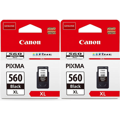 Canon PG-560XL Black Printer Ink Cartridge 2 pack - 3712C001