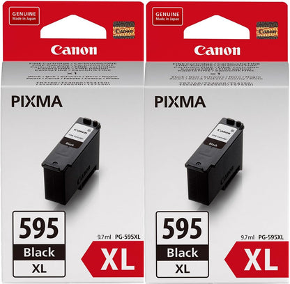 Canon PG-595XL High Yield Black Ink Cartridge 2 pack - 7170C001