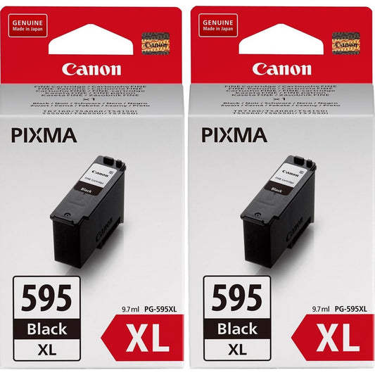 Canon PG-595XL High Yield Black Ink Cartridge 2 pack - 7170C001