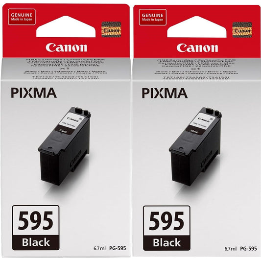 Canon PG-595 Black Ink Cartridge 2 pack - 7171C001