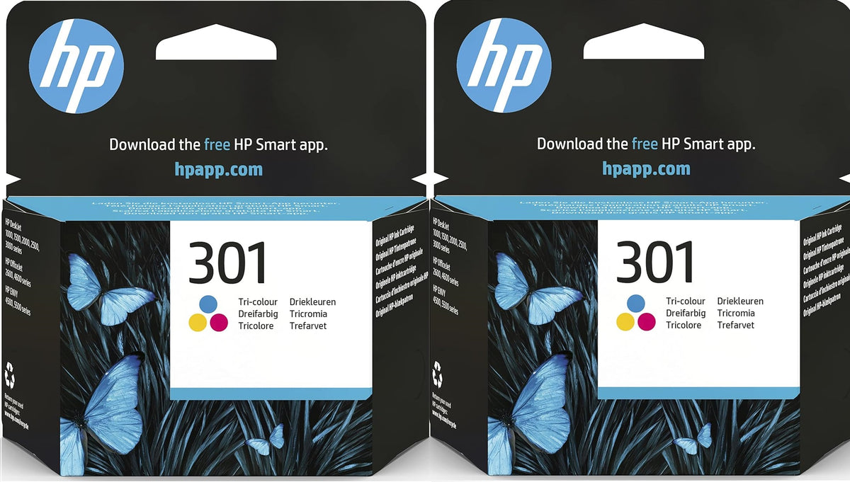 HP 301 Tri-colour Original Ink Cartridge 2 pack - CH562EE