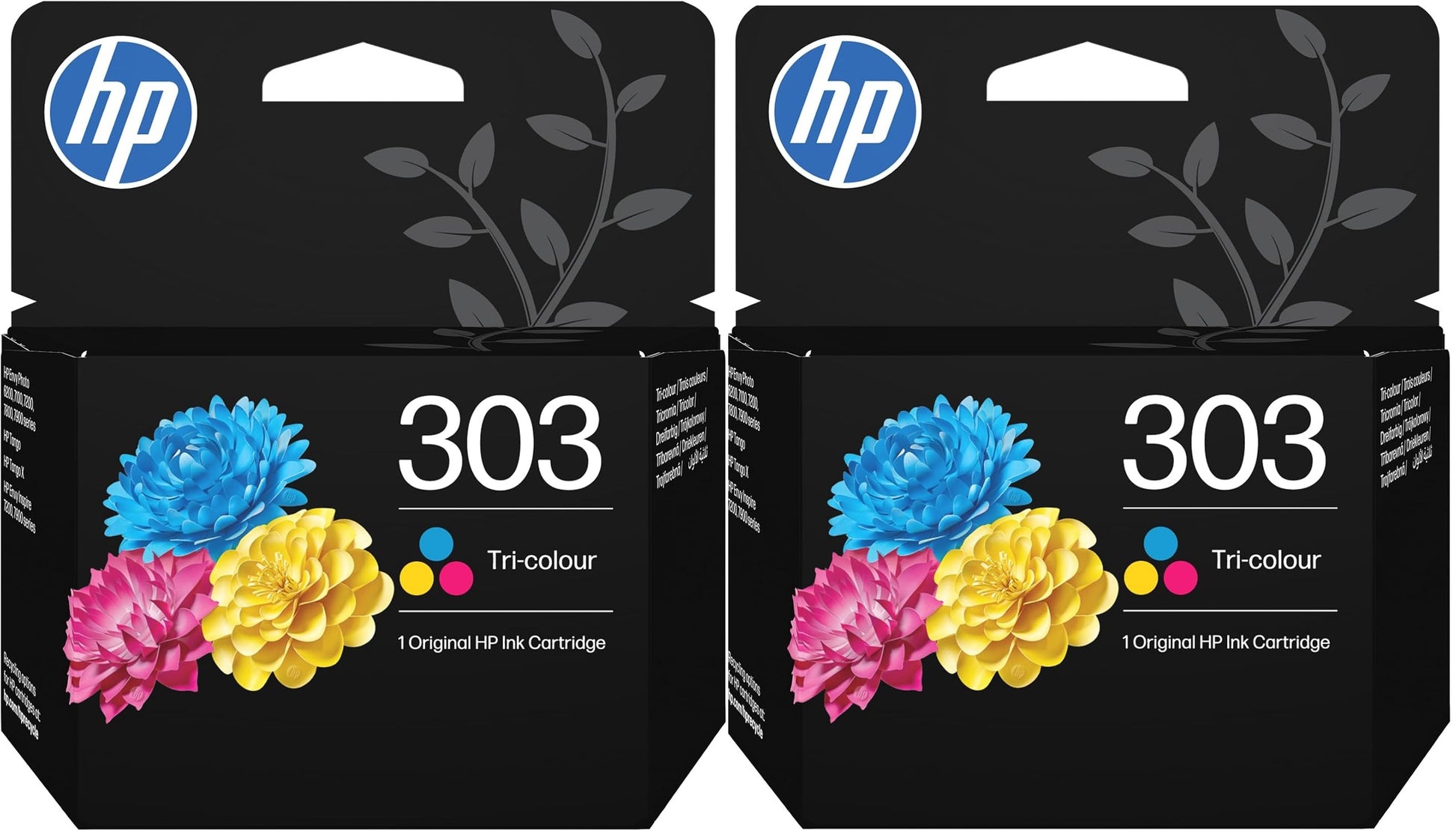 HP 303 Standard Capacity Colour Original Ink Cartridge 2 pack - T6N01AE