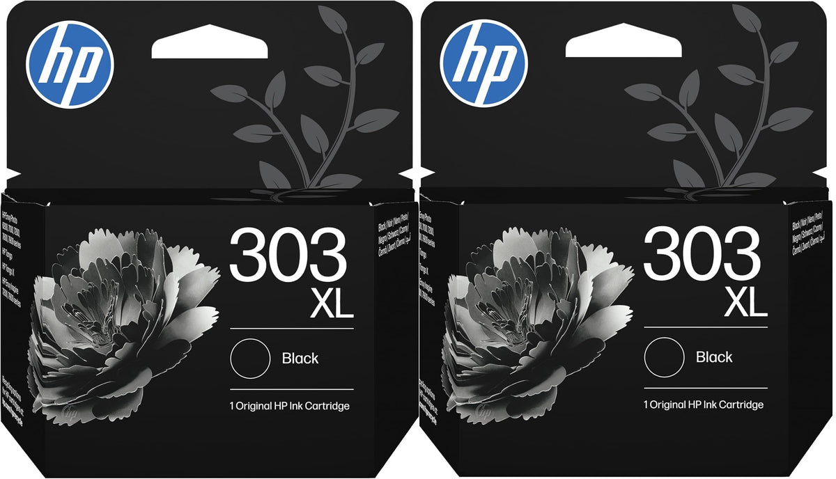 HP 303XL High Yield Black Original Ink Cartridge 2 pack - T6N04AE