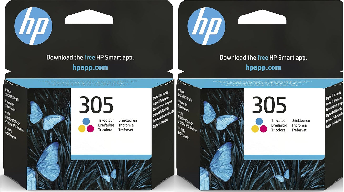 HP 305 Standard Capacity Colour Original Ink Cartridge 2 pack - 3YM60AE