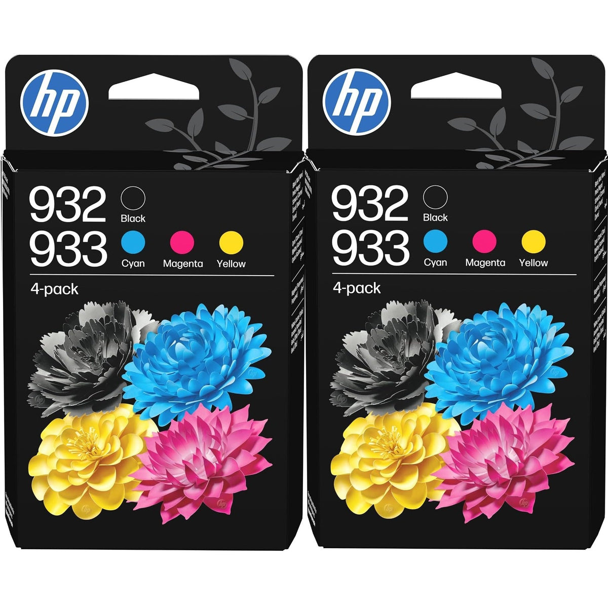 HP 932/933 4-pack Black/Cyan/Magenta/Yellow Original Ink Cartridges x 2 - 6ZC71AE