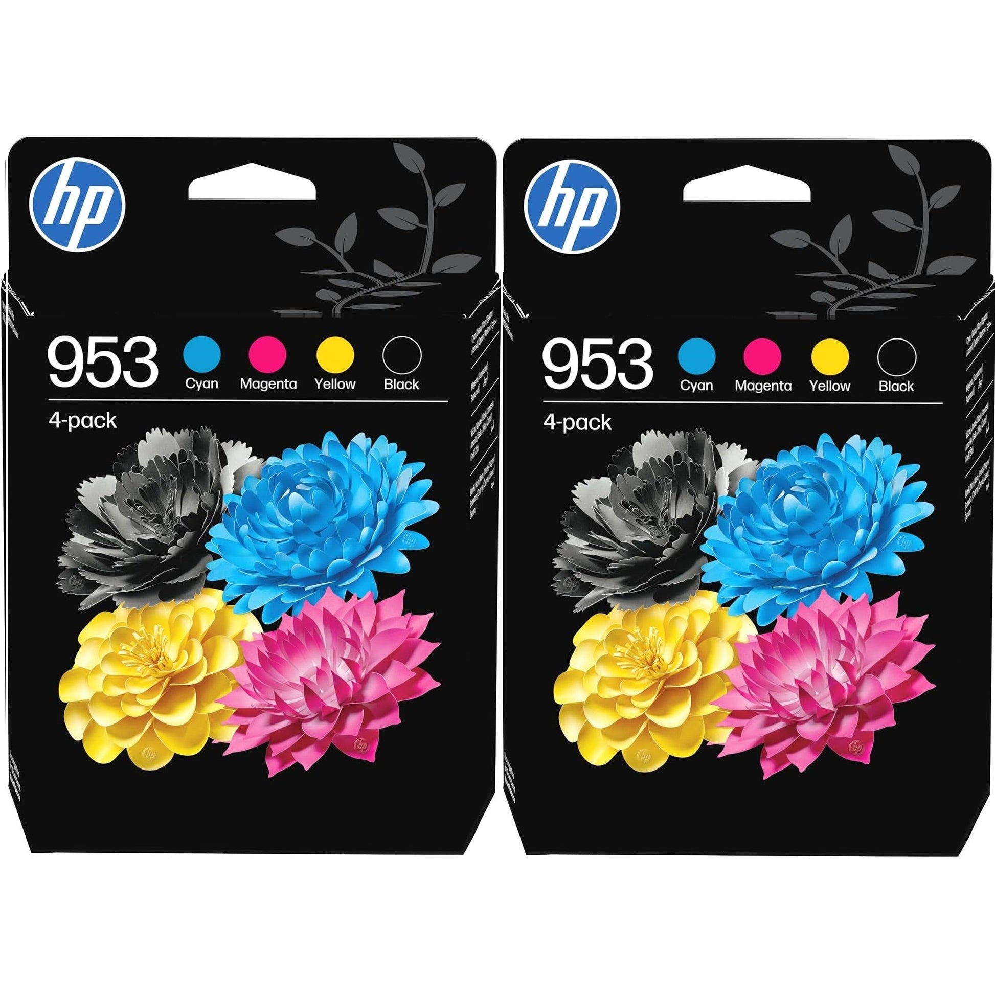 HP 953 4-pack Black/Cyan/Magenta/Yellow Original Ink Cartridges x 2 - 6ZC69AE