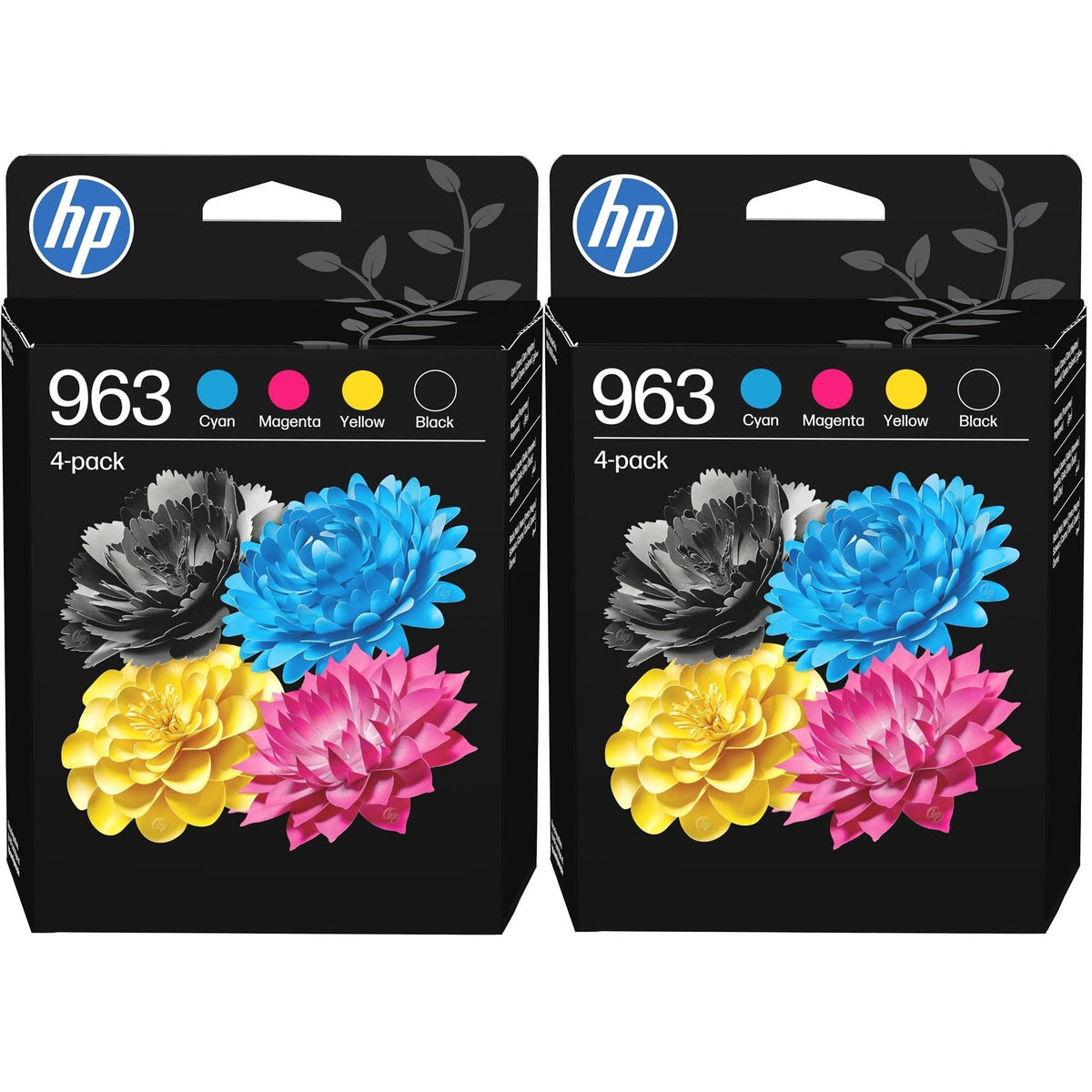 HP 963 4-pack Black/Cyan/Magenta/Yellow Original Ink Cartridges x 2 - 6ZC70AE