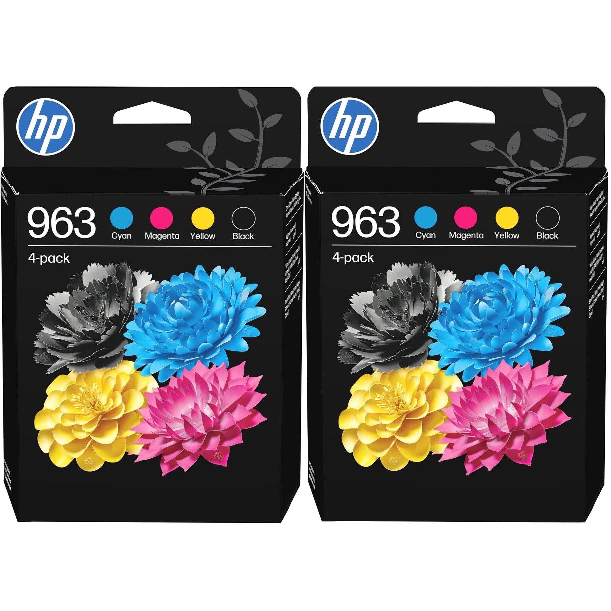 HP 963 4-pack Black/Cyan/Magenta/Yellow Original Ink Cartridges x 2 - 6ZC70AE