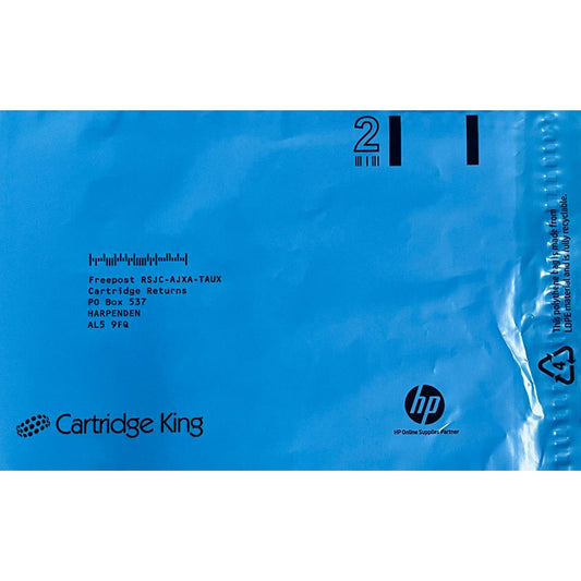 Blue Polybag For Recycling - Freepost For Customers Cartridge King