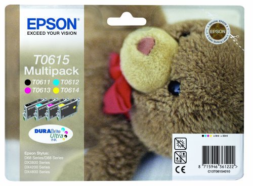 Epson Original T0615 MultiPack  Black/ Cyan/ Magenta/ Yellow | Cartridge King 