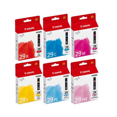 Canon PGI-29 Multipack Printer Ink Cartridges Canon