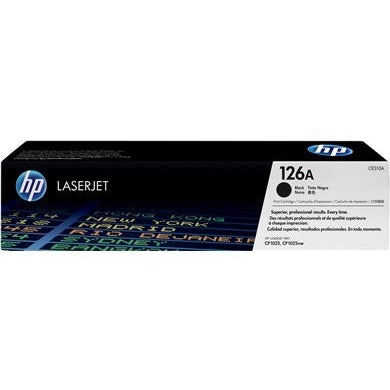 HP 126A Black Original LaserJet Toner Cartridge Page Yield 1200 P/N CE310A HP